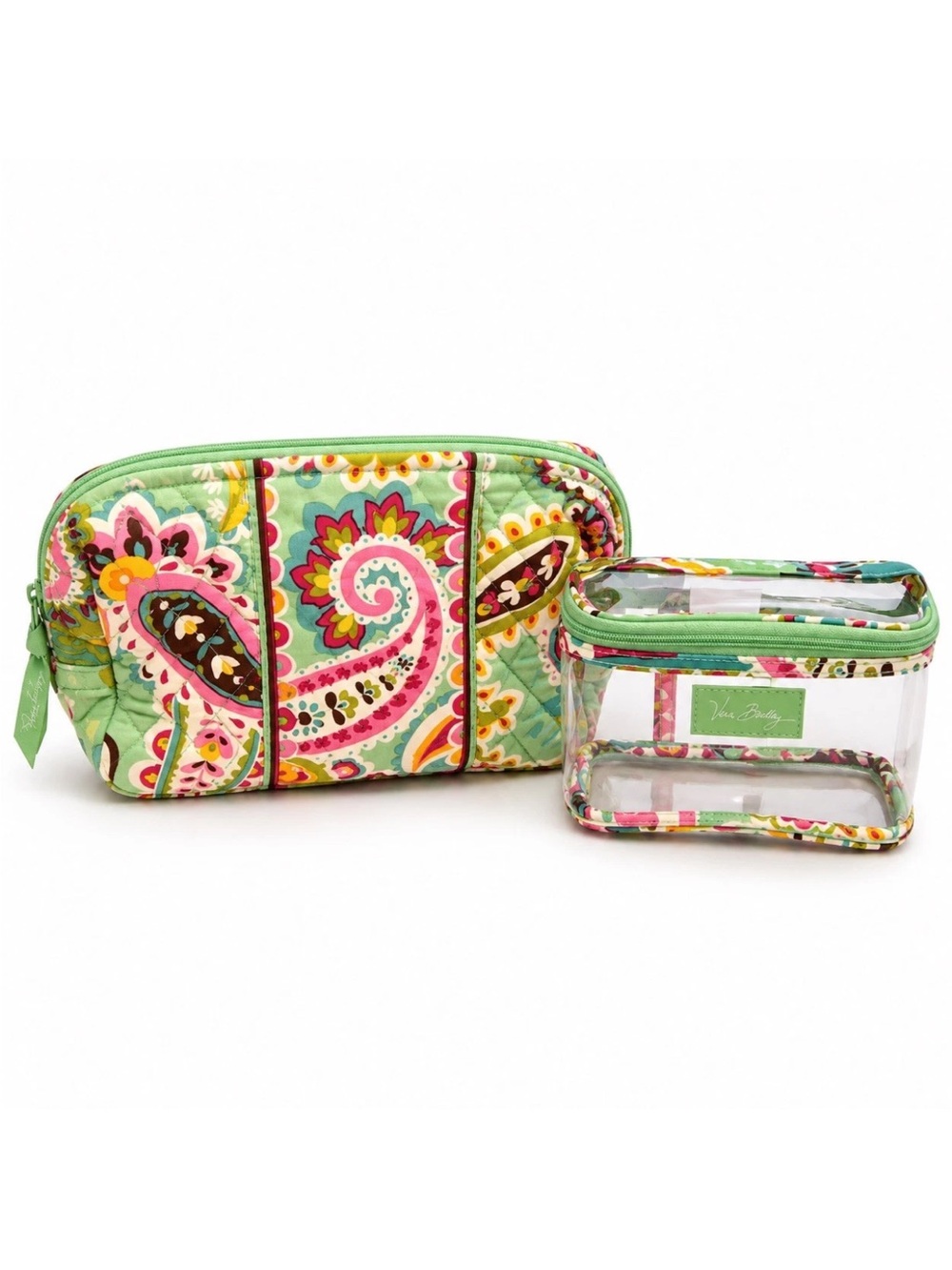 Vera Bradley Vintage Tutti Frutti Cosmetic Pouches Set of 2